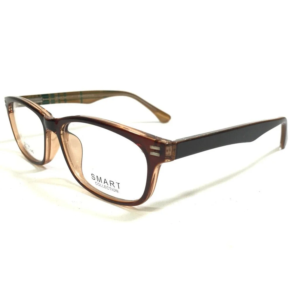 SMART Eyeglasses Frames S7124 BROWN/CRYSTAL Rectangular Full Rim 53-17-145